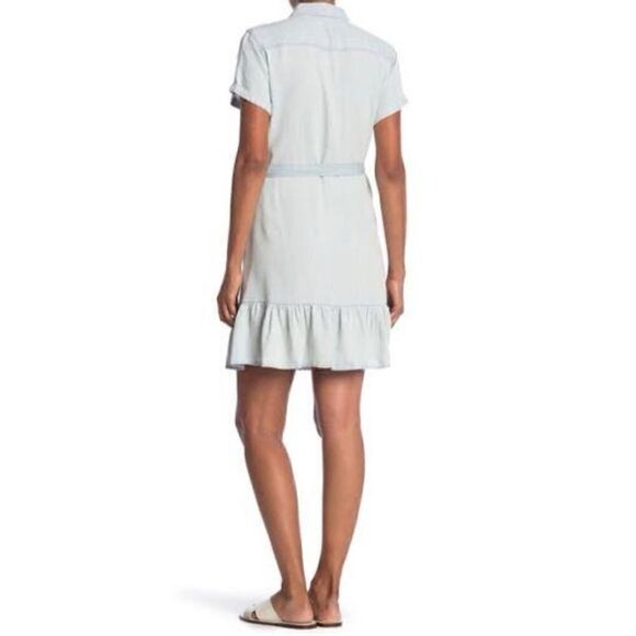 Velvet Heart Elodie Tie Waist Chambray Shirt Dress - Picture 2 of 13